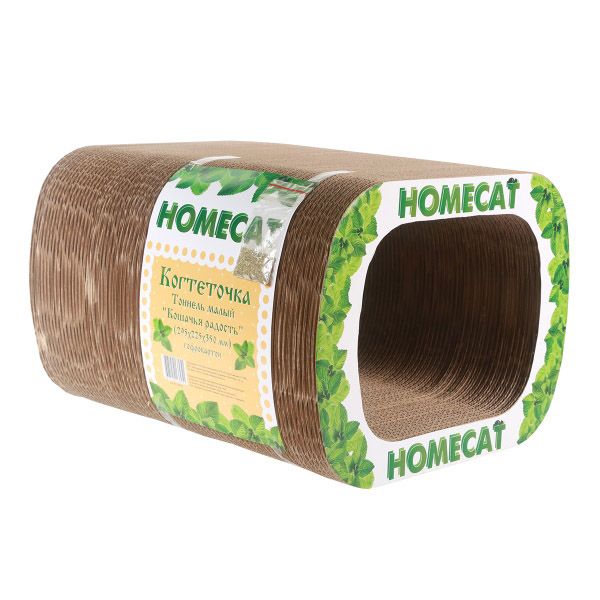 HOMECAT Cat's joy cat scratching post, tunnel, corrugated cardboard