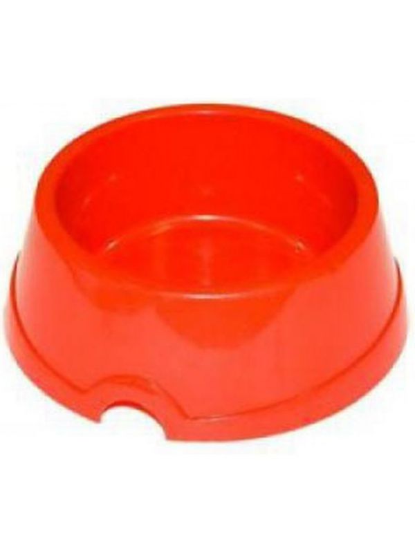 Darell dog bowl plastic red