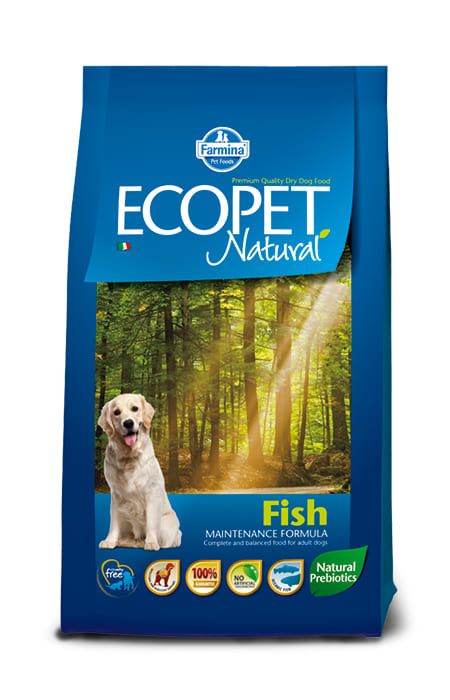 Farmina Ecopet Natural food for adult dogs of all breeds, fish