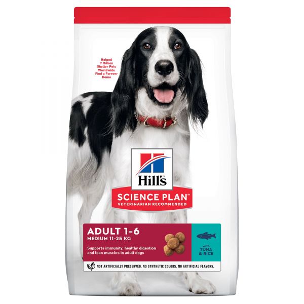 Hill's Adult Small to Medium Breed Dog Food, Muscle Maintenance, Tuna & Rice