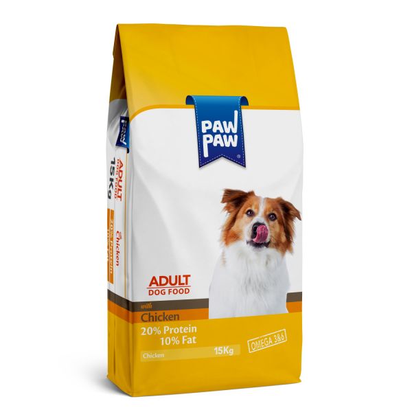 Pawpaw dog food with chicken