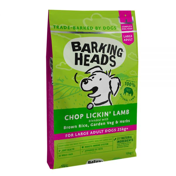 Barking Heads food for adult dogs of large breeds, lamb and rice "Dreams of the Lamb"